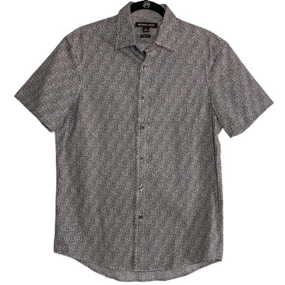 Michael Kors mens button down shirt black and white size S - Picture 2 of 8